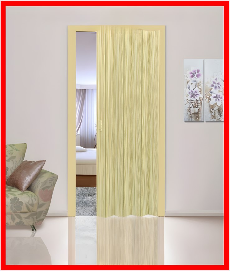 Двері гармошка під будь-які розміри.Міжкімнатні двері гармошка (ПВХ).Сосна 81x203. Більше 24 кольорів., фото 1