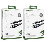 Кабель ACEFAST C1-08 USB-C to 3.5mm aluminum alloy audio cable Black, фото 5
