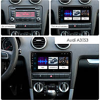 Al Штатная магнитола для Audi A3 2 (8P) Рестайлинг 2 2008-2013 экран 9" 2/32Gb Wi-Fi GPS Base