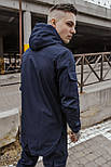 Спортивний костюм чоловічий Softshell Easy осінь-весна демісезонний водовідштовхуючий синій. Комплект чоловічий софт шел, фото 2
