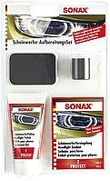 Набор для полировки пластиковых фар 75 мл SONAX Headlight Restoration Kit