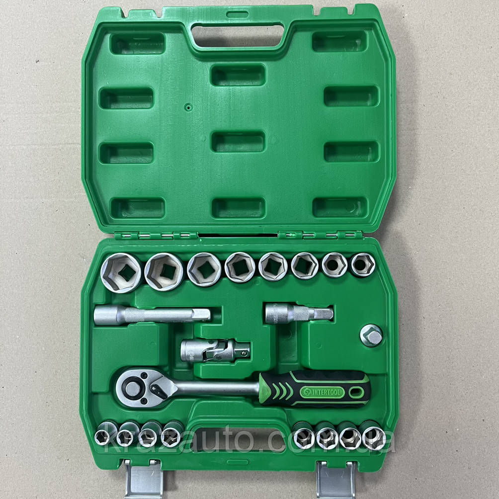 Набір інструментів 1/2", 21 од. INTERTOOL ET-6021SP, фото 1