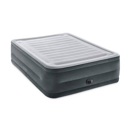Intex 64418 【надувне ліжко】 Comfort Plush 203x152x56 см з вбудованим електронасосом✅️, фото 1