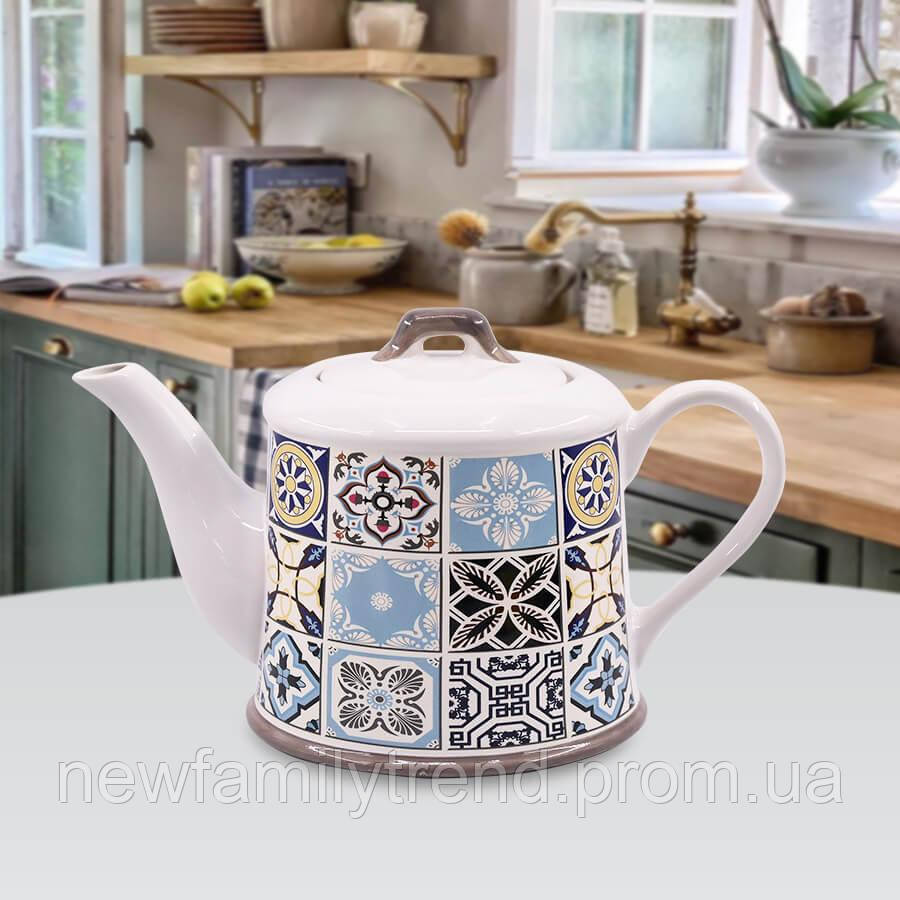 Керамічний чайник для заварювання 800 мл. Maestro MR-20005-08 Заварник для чаю жароміцна кераміка, фото 1