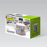 Керамічний чайник для заварювання 800 мл. Maestro MR-20005-08 Заварник для чаю жароміцна кераміка, фото 3