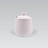 Цукорниця з ложкою керамічна Maestro MR-20002-09 Банка для сипких продуктів Банка для зберігання цукру, фото 2