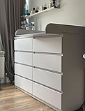 Комод Лайт Еко 8 Ящиків + накладний пеленатор Колір в ассортименті, фото 4