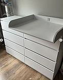 Комод Лайт Еко 8 Ящиків + накладний пеленатор Колір в ассортименті, фото 5