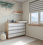 Комод Лайт Еко 8 Ящиків + накладний пеленатор Колір в ассортименті, фото 2