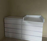 Комод Лайт Еко 8 Ящиків + накладний пеленатор Колір в ассортименті, фото 8