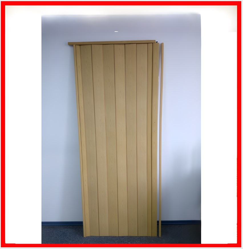 Двері гармошка глуха метрова - колір світлий дуб. Нестандартні розміри. Ширина 100см., фото 1