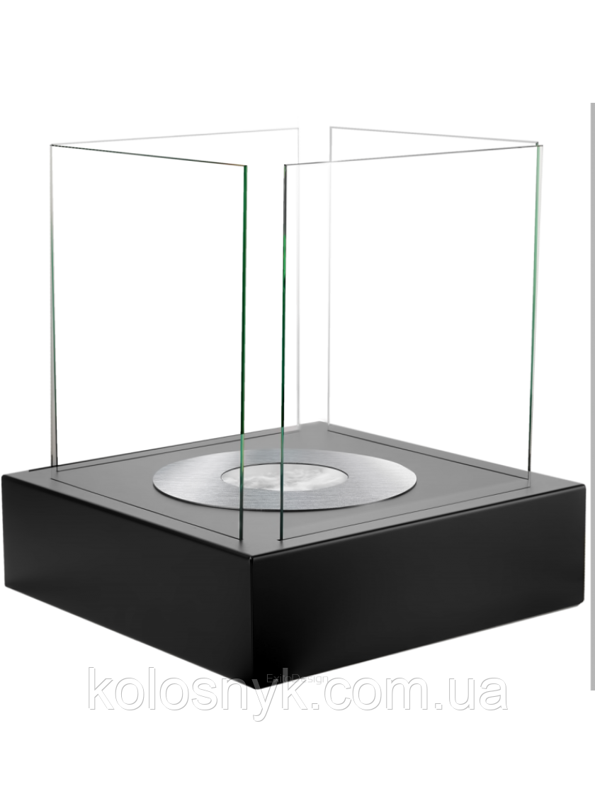 Біокамін GLOBMETAL, що окремо стоїть чорний Garden