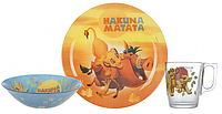 Набор посуды детский Luminarc Disney Lion King 3 предмета 9260P