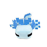 М'яка іграшка Titatin Minecraft саламандра аксолотль блакитна 37 см (TT1012), фото 2