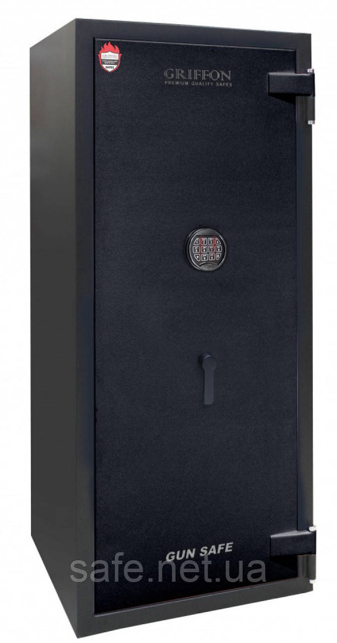 Сейф збройовий вогнезламостійкий Griffon F60CL I.150.E GUN BLACK (ВxШxГ:1520x650x650) на 5 рушниць