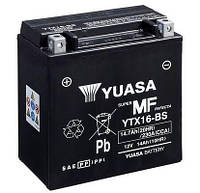 Аккумулятор МОТО Yuasa 12V 14,7Ah MF VRLA Battery YTX16-BS(сухозаряженный)