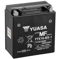 Аккумулятор МОТО Yuasa 12V 14,7Ah MF VRLA Battery YTX16-BS-1(сухозаряженный)