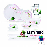 Сервиз столовый 46 предметов Diwali Pink Orchid Luminarc P9939