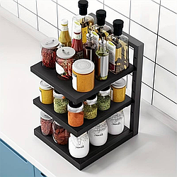 Універсальна кухонна полиця-трансформер, 3 рівні, Kitchen Shelf for Storing Pots для зберігання, Метал