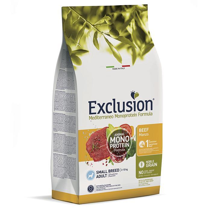 Сухий корм Exclusion Adult Beef Small Breed для дорослих собак маленьких порід 500 г, фото 1