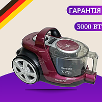 Мощный пылесос Henschll 3000W циклонного типа Безмешковый пылесос с контейнером для пыли 4 л Пылесос для дома