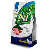 Farmina N&D Spirulina Lamb Adult Mini сухой корм для собак маленьких пород с ягненком и ягодами годжи 2 кг