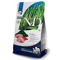 Farmina N&D Spirulina Lamb Adult Medium&Maxi сухой корм для собак средних и крупных пород с ягненком и ягодами