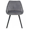 Стілець Pepio велюр сірий/чорний TM Intarsio, фото 6