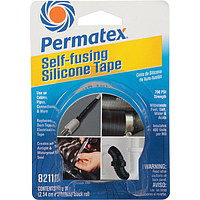 Permatex SELF-FUSING SILICONE TAPE - Самозатягуюча силіконова ремонтна стрічка (6шт./уп.)