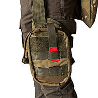 Тактический медицинский подсумок военная аптечка BroniQ Cordura 1000D MULTICAM FG, код: 7687581