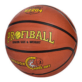 М'яч баскетбольний, розмір 6, малюнок-друк, 520-540г, пак. (20 шт.)
