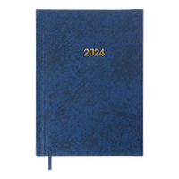 Ежедневник датированный 2024 BASE, А5, синий