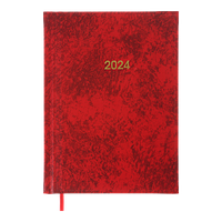 Ежедневник датированный 2024 BASE, А5, красный