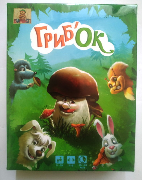 Гра карткова "Грибок", 84 ігрових карток, в кор. 16*13*3см, ТМ Bombat Game, Україна