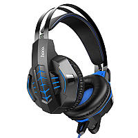 Наушники Hoco W102 Cool tour gaming headphones Blue