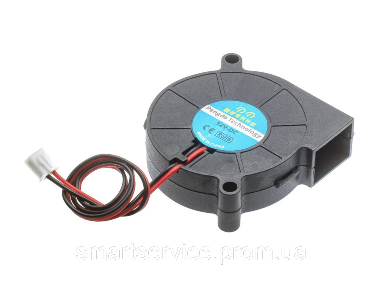 Мотор з турбіною DC 12V 0,16A 1W D=50 B=15 L=56 2 контакти - фото 1 - id-p520973768