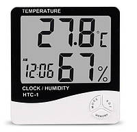 Термогигрометр-часы UKC HTC-1 Белый (hub_np2_1233) CM, код: 666847