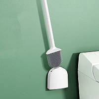 Гнучка силіконова щітка для унітазу з утримувачем Cleaner Toilet Brush Bell