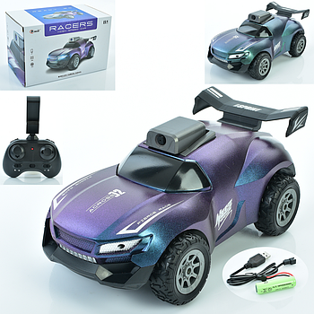 Машина з камерою, на р/к, світло, гумові колеса