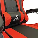 Крісло геймерське Gamer чорно-червоне ігрове з підставкою для ніг, фото 5