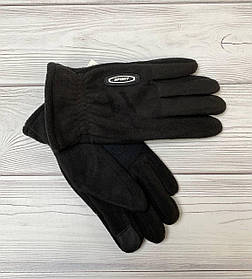 Чоловічі теплі зимові чорні флісові рукавички