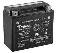 Аккумулятор МОТО Yuasa 12V 18,9Ah High Performance MF VRLA Battery AGM YTX20H-BS(сухозаряженный)
