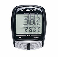 Велокомп'ютер M-Wave M16 Чорний (a-l-0080) IP, код: 6506748