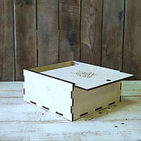 Коробка из фанеры с выдвижной крышкой 6х6х6 3мм Код/Артикул 151 1908