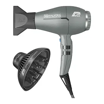 Професійний фен Parlux Digitalyon Glitter Grey + Magic Sense (DGALYMASITG)
