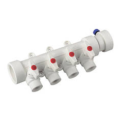 KP Колектор 4-контуру з кульовими кранами (40x20) PPR