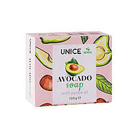 Натуральне тверде мило з маслом авокадо для сухої в'янучої шкіри 100 г UNICE (НЗ)