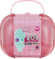 Игровой набор ЛОЛ большой розовый Чемодан Декодер LOL Surprise Bigger Surprise Limited Edition 60+ Surprises