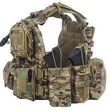 Плитоноска YAKEDA multicam CORDURA 1000D plate carrier + напашник