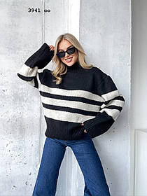 Светр жіночий у смужку 3941 со